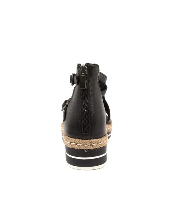 Women DJANGO & JULIETTE Espadrilles<Alexys Black Leather