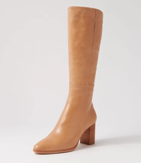 Women DJANGO & JULIETTE Boots<Allouta Cappuccino Leather Knee High Boots