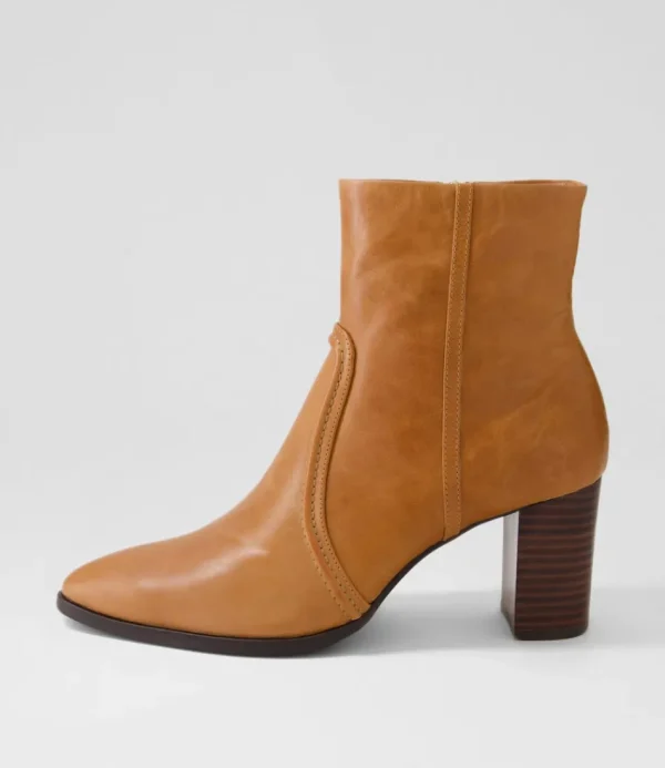 Women DJANGO & JULIETTE Boots<Anahi Cognac Leather Ankle Boots