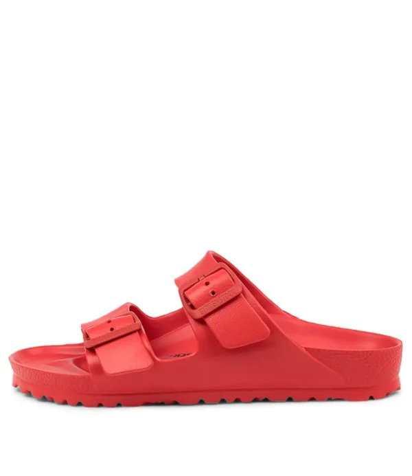 Women BIRKENSTOCK Comfort<Arizona Eva Active Red Eva Slides