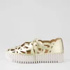 Women DJANGO & JULIETTE Sneakers<Bello Pale Gold Crush Leather Sneakers