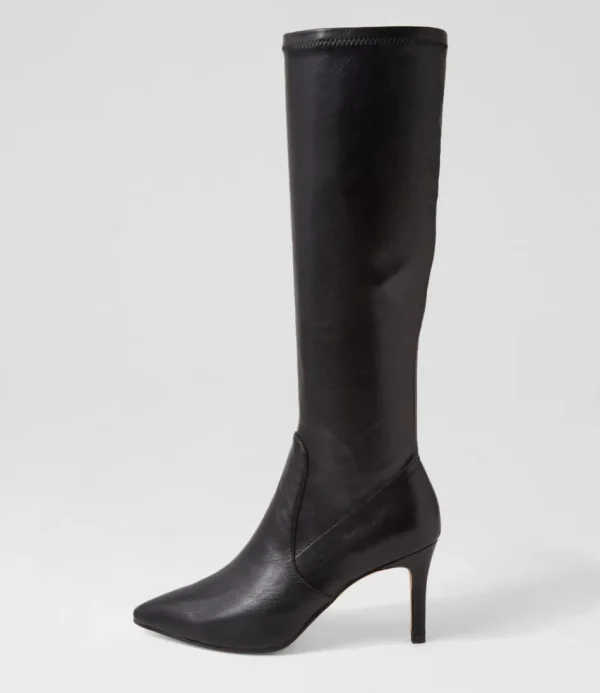 Women TOP END Boots<Boydy Black Stretch Smooth Knee High Boots