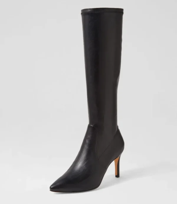 Women TOP END Boots<Boydy Black Stretch Smooth Knee High Boots