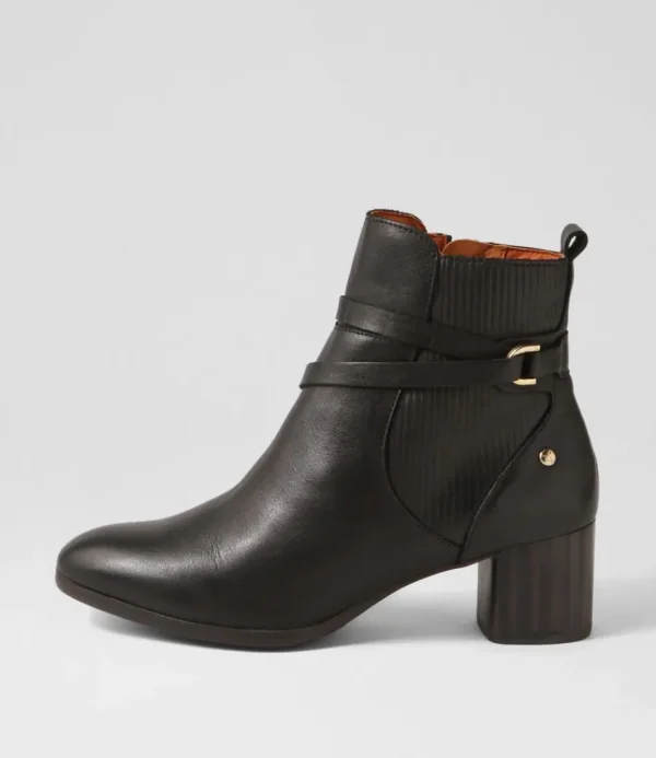 Women PIKOLINOS Boots<Calafat 41 Black Leather Chelsea Boots