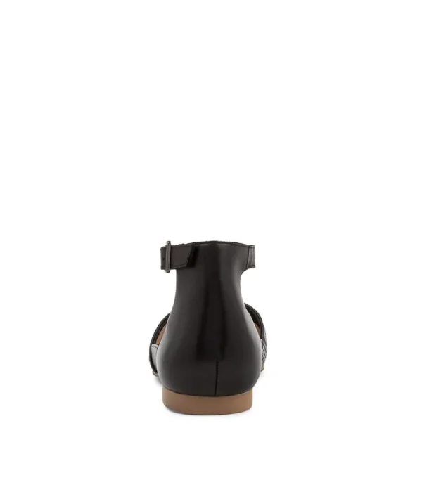 Women ZIERA Flats<Camay Xf Black Leather Flat Shoes