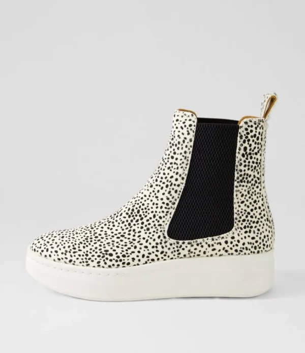 Women ROLLIE Boots<Chelsea City Snow Leopard Pony Chelsea Boots