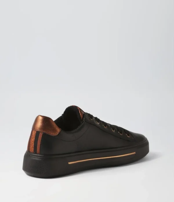 Women ARA Comfort<Courtyard 02 Black Leather Sneakers