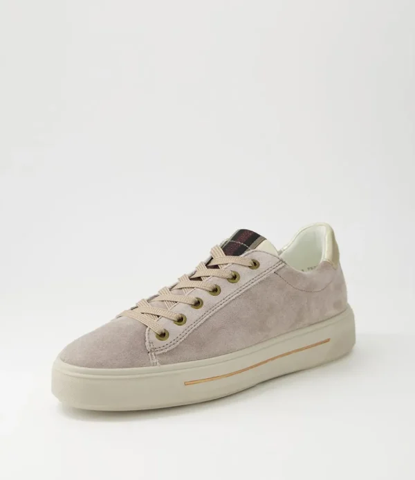 Women ARA Comfort<Courtyard 02 Moon Platinum Suede Sneakers