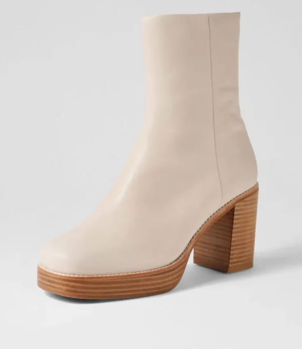 Women TOP END Boots<Daneka Almond Leather Ankle Boots