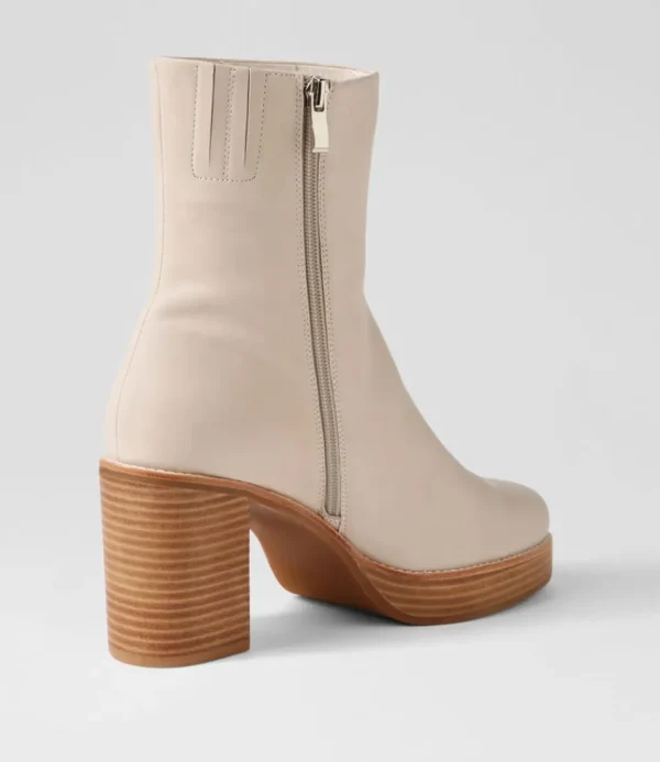 Women TOP END Boots<Daneka Almond Leather Ankle Boots