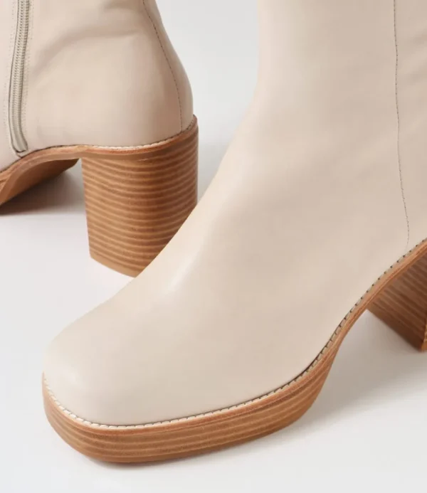 Women TOP END Boots<Daneka Almond Leather Ankle Boots