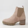 Women DJANGO & JULIETTE Boots<Dunkan Mushroom Suede Chelsea Boots