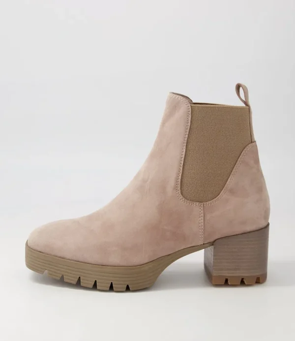 Women DJANGO & JULIETTE Boots<Dunkan Mushroom Suede Chelsea Boots