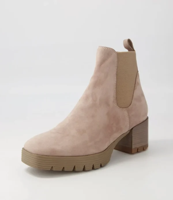 Women DJANGO & JULIETTE Boots<Dunkan Mushroom Suede Chelsea Boots