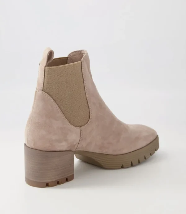 Women DJANGO & JULIETTE Boots<Dunkan Mushroom Suede Chelsea Boots