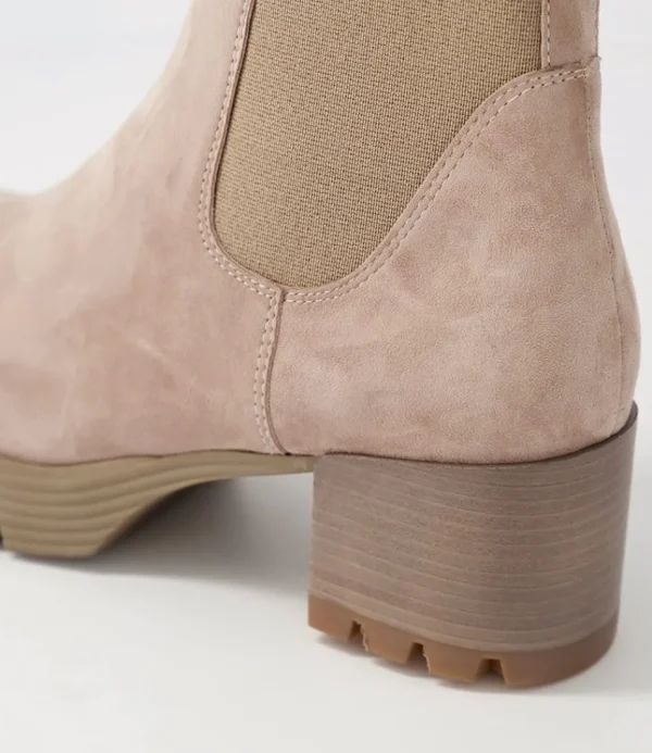 Women DJANGO & JULIETTE Boots<Dunkan Mushroom Suede Chelsea Boots