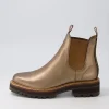 Women DJANGO & JULIETTE Boots<Femi Bronze Tumble Leather Chelsea Boots