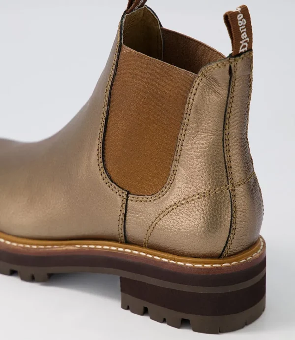 Women DJANGO & JULIETTE Boots<Femi Bronze Tumble Leather Chelsea Boots