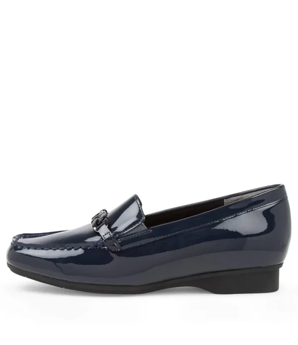 Women ZIERA Loafers<Fenders Xf Navy Patent Leather Loafer