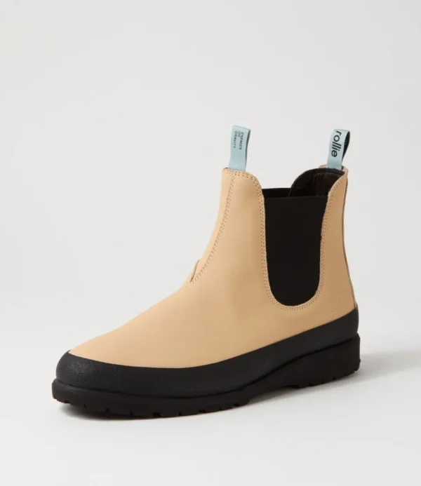 Women ROLLIE Boots<Fields Chelsea X Cream Leather Chelsea Boots