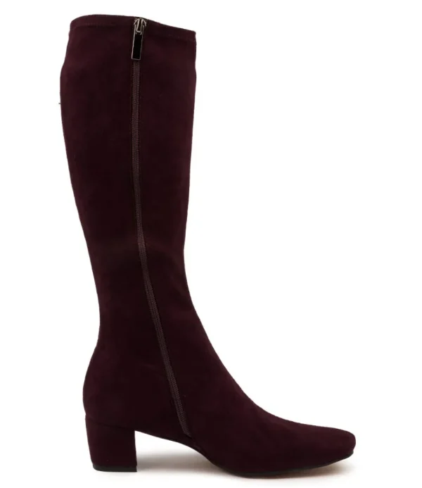 Women DJANGO & JULIETTE Boots<Hayleys Mulberry Stretch Microsuede