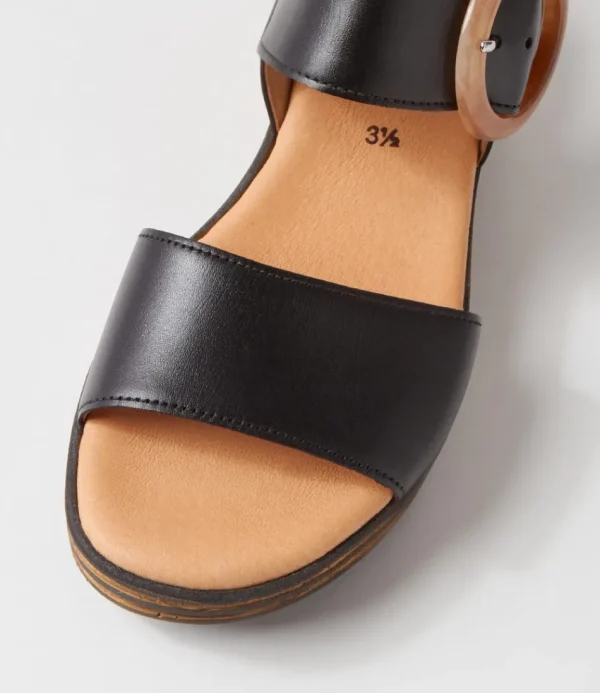 Women GABOR Comfort<Jale Schwarz Leather Sandals