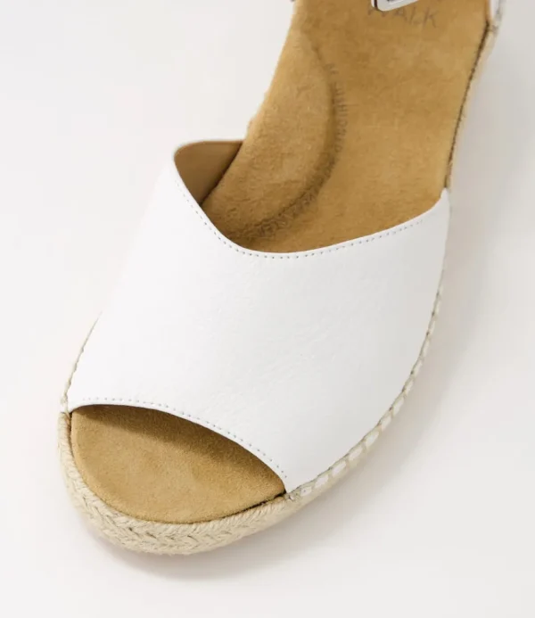 Women ZIERA Espadrilles<Koen Xw White Leather Sandals