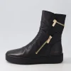 Women DJANGO & JULIETTE Boots<Lumbo Black Leather Ankle Boots