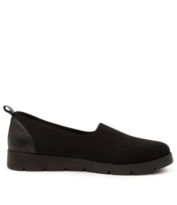 Women ZIERA Loafers<Marian W Black Neoprn-Lea