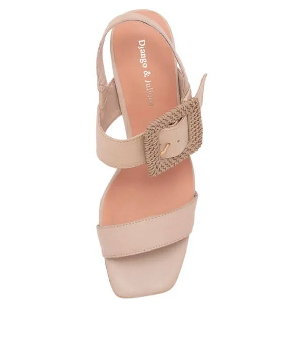 Women DJANGO & JULIETTE Heels<Peace Cafe Leather Buckle Sandals