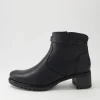 Women ARA Boots<Ronda 11 Schwarz Leather Ankle Boots