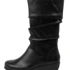 Women ZIERA Boots<Seattle Xf Black Leather Calf Boots