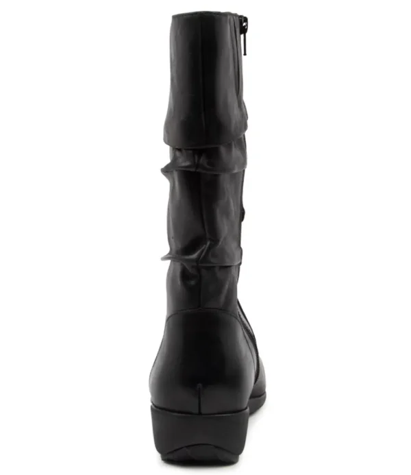 Women ZIERA Boots<Seattle Xf Black Leather Calf Boots