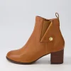 Women DJANGO & JULIETTE Boots<Sedna New Tan Choc Leather Chelsea Boots