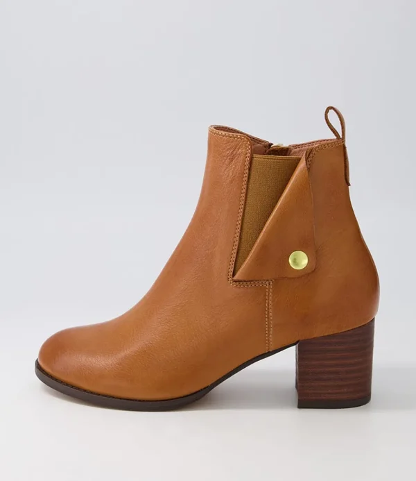 Women DJANGO & JULIETTE Boots<Sedna New Tan Choc Leather Chelsea Boots