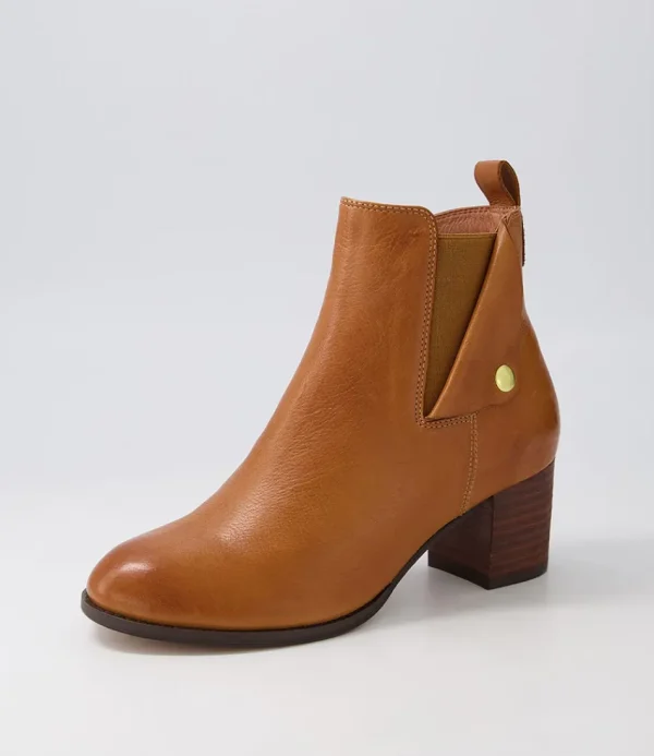 Women DJANGO & JULIETTE Boots<Sedna New Tan Choc Leather Chelsea Boots