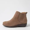 Women ZIERA Boots<Shanghai Xf Taupe Tumble Nubuck Chelsea Boots