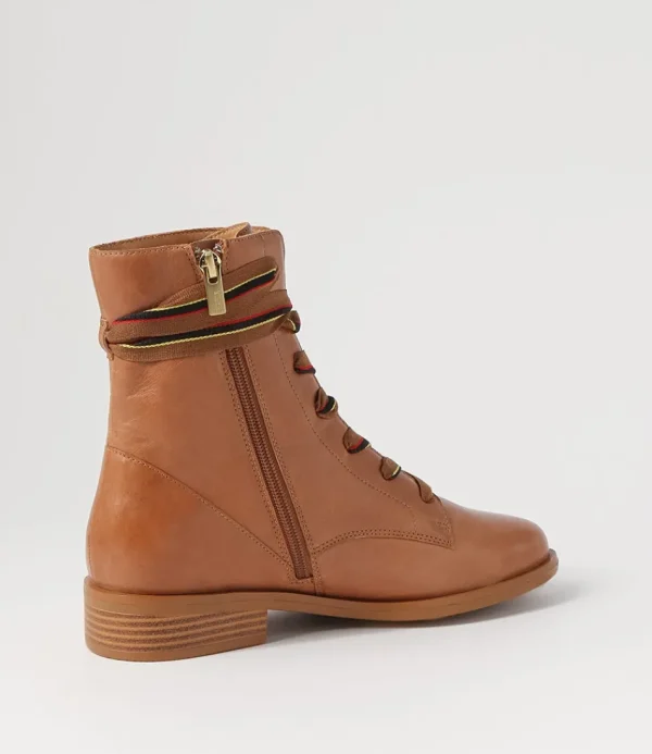 Women ZIERA Boots<Sherril Xf Tan Leather Ankle Boots