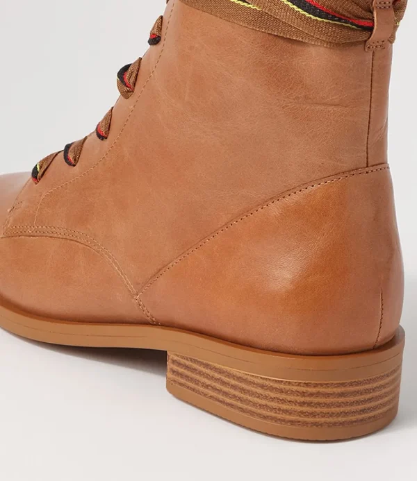 Women ZIERA Boots<Sherril Xf Tan Leather Ankle Boots