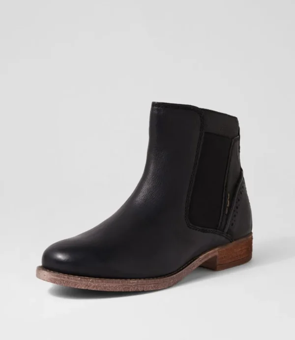 Women JOSEF SEIBEL Boots<Sienna 35 Black Leather Chelsea Boots