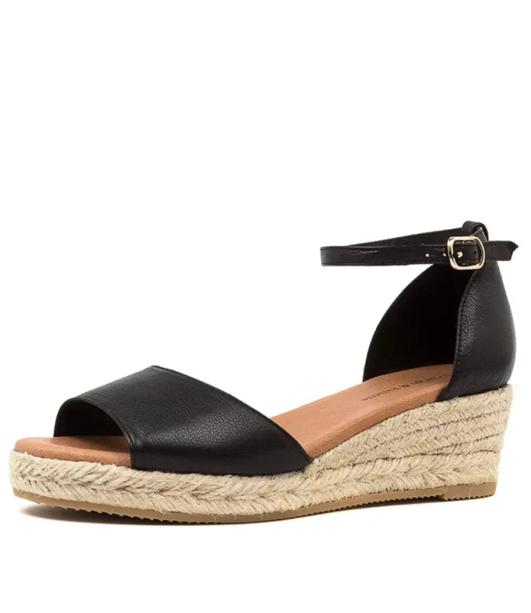 Women DJANGO & JULIETTE Espadrilles<Skip Dj Black Leather