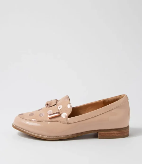 Women ZIERA Loafers<Tulips Xf Cafe Rose Gold Spot Multi Loafers