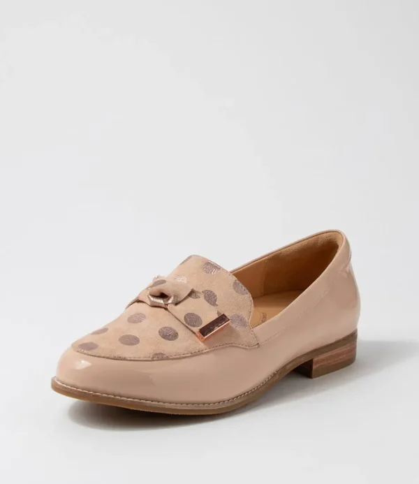 Women ZIERA Loafers<Tulips Xf Cafe Rose Gold Spot Multi Loafers