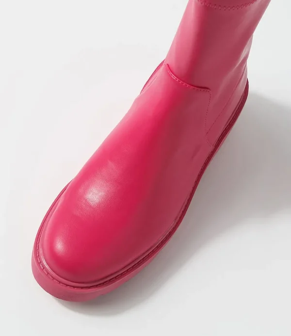 Women DJANGO & JULIETTE Boots<Urina Fuchsia Stretch Ankle Boots