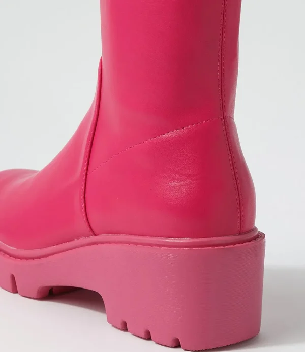 Women DJANGO & JULIETTE Boots<Urina Fuchsia Stretch Ankle Boots