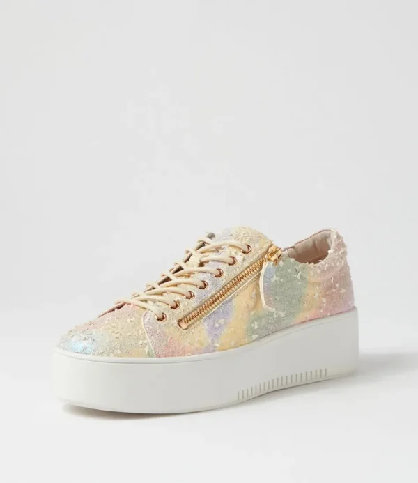 Women DJANGO & JULIETTE Wedges<Wolfies Rainbow Multi Leather Sneakers