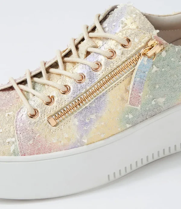 Women DJANGO & JULIETTE Wedges<Wolfies Rainbow Multi Leather Sneakers